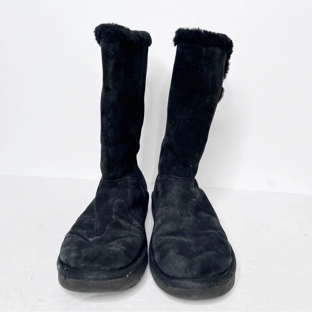 Koolaburra by Ugg Black Suede Winter Snow-boots Winter Size 7 Women’s